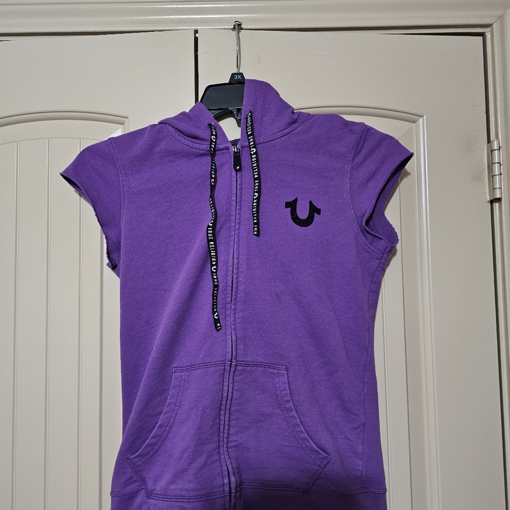 True Religion Sleeveless Pullover Hoodie